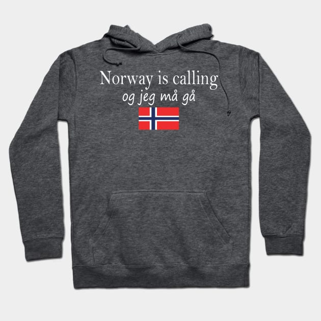 Norway is Calling and I must Go Hoodie by VikingHeart Designs